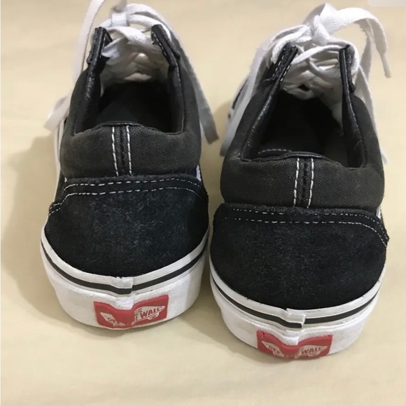 Vans Old Skool Low Top Black White Skate Sneakers Mens 5.5 Womens 7 Shoes - Picture 6 of 11